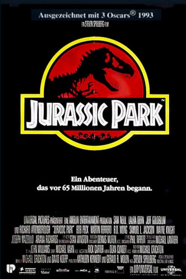 Jurassic Park (1993) theatrical poster