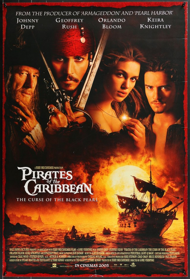 Pirates of the Caribbean: The Curse of the Black Pearl (2003) theatrical poster