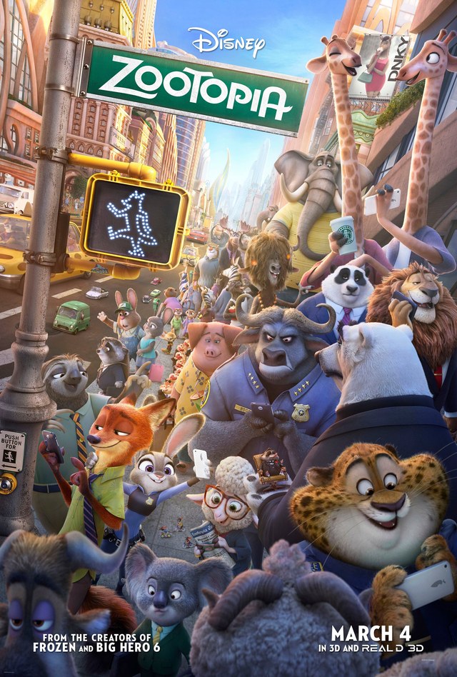 Zootopia (2016) theatrical poster